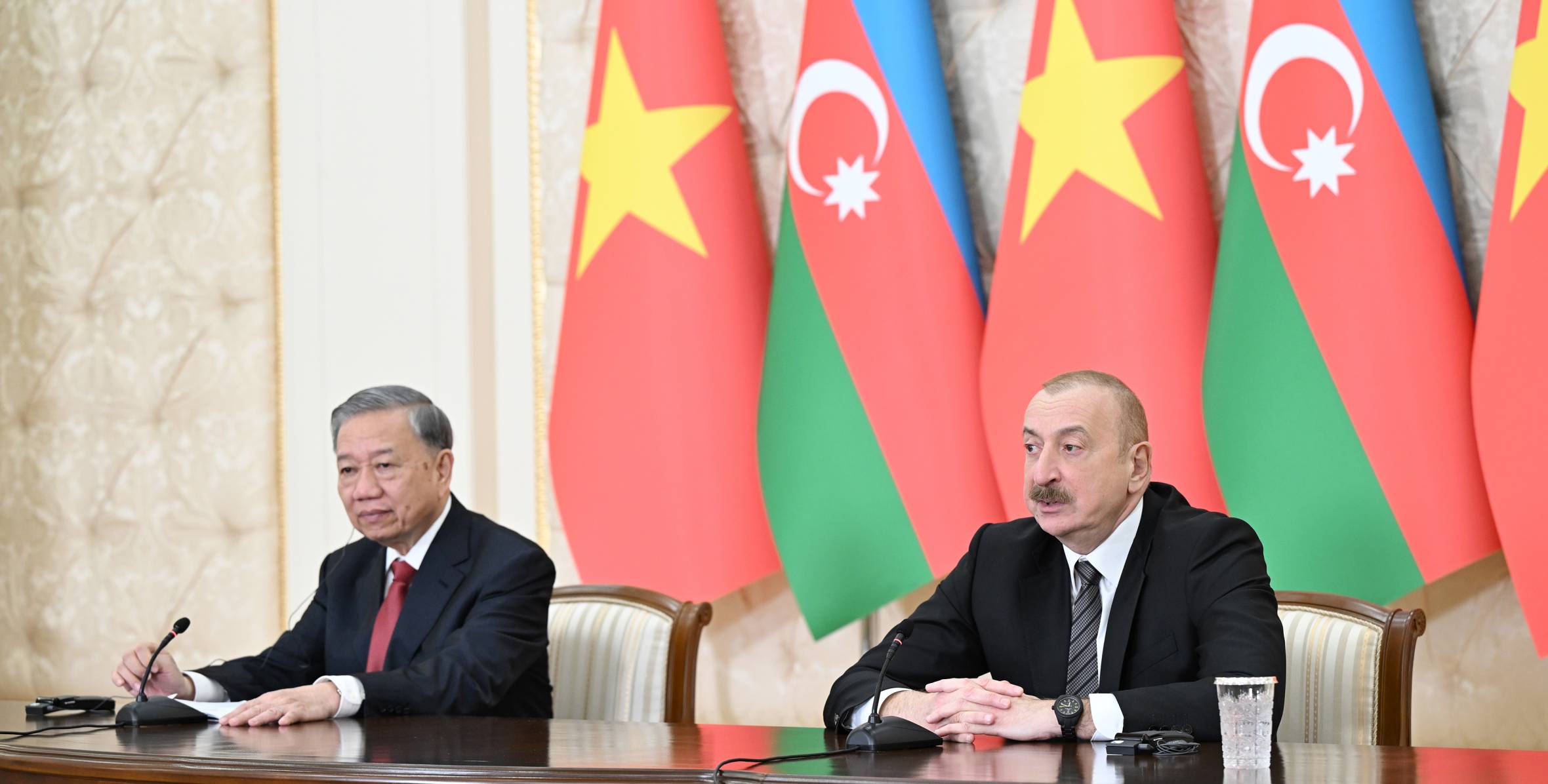 Leaders of Azerbaijan and Vietnam made press statements