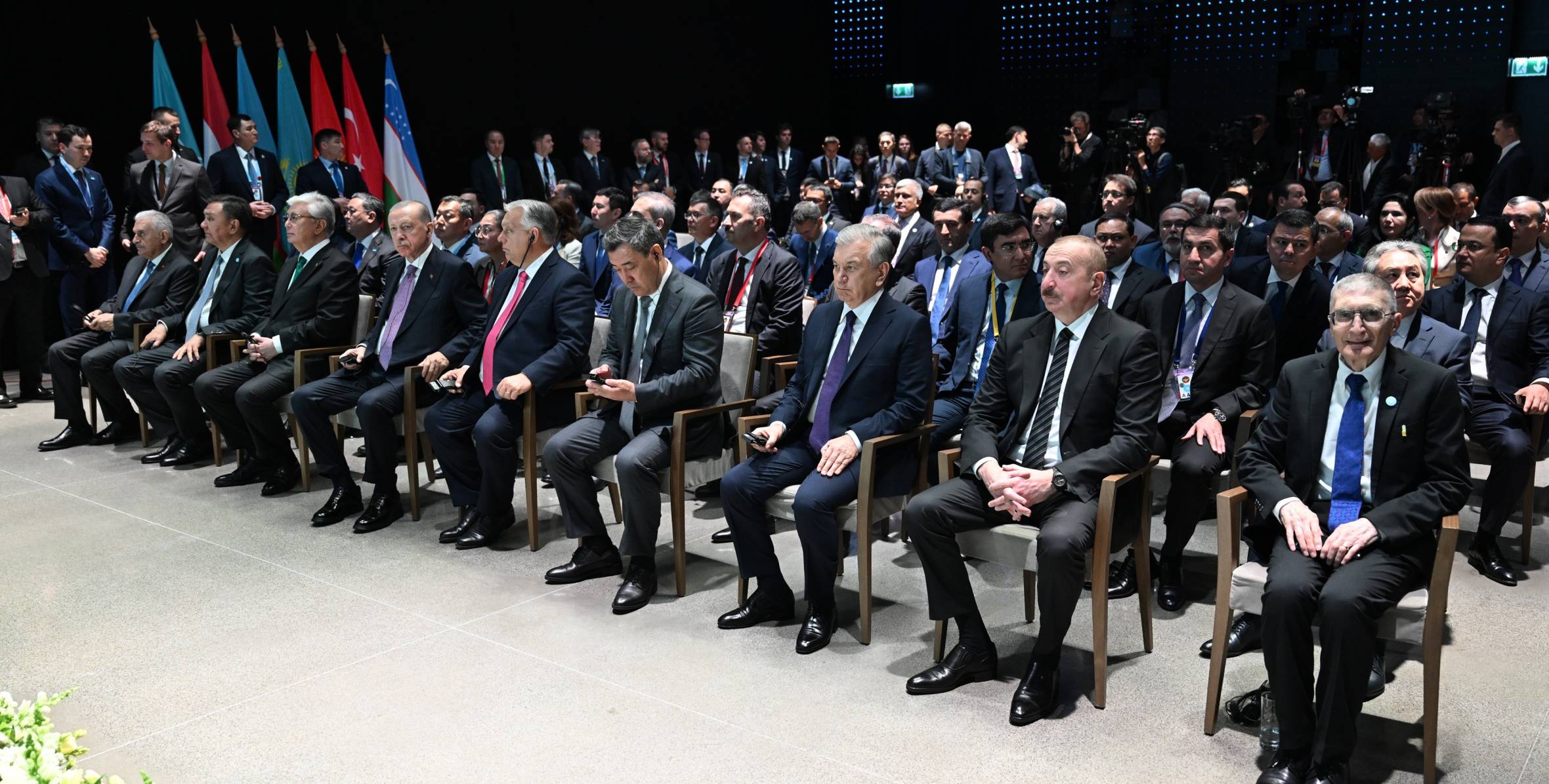 Ilham Aliyev attended award ceremony for Nobel Prize laureate Aziz Sancar receiving Alisher Navoi International Prize