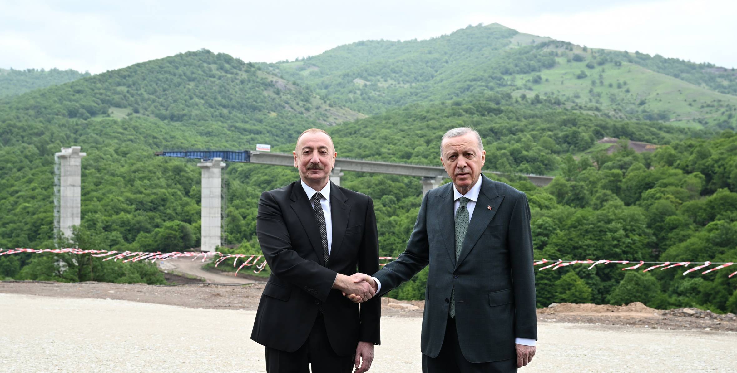 Presidents of Azerbaijan and Türkiye inspected progress on Kalbajar-Lachin highway construction
