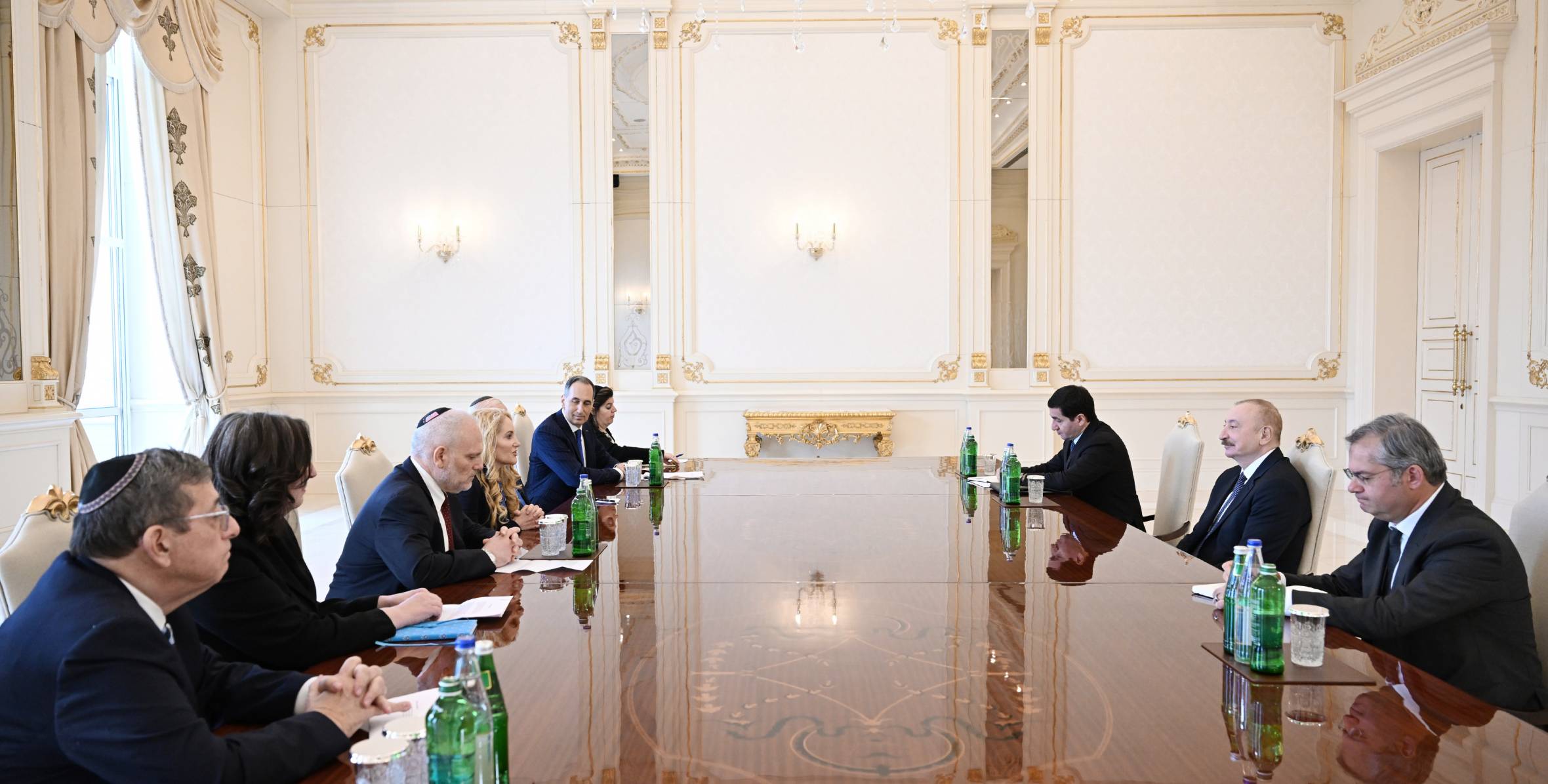 Ильхам Алиев принял делегацию Конференции президентов крупнейших американских еврейских организаций США