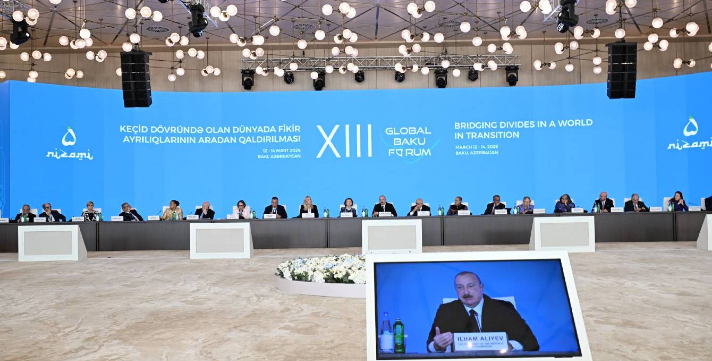 Речь Ильхама Алиева на  XIII Глобальном Бакинском форуме на тему «Преодоление разногласий в мире в переходный период»