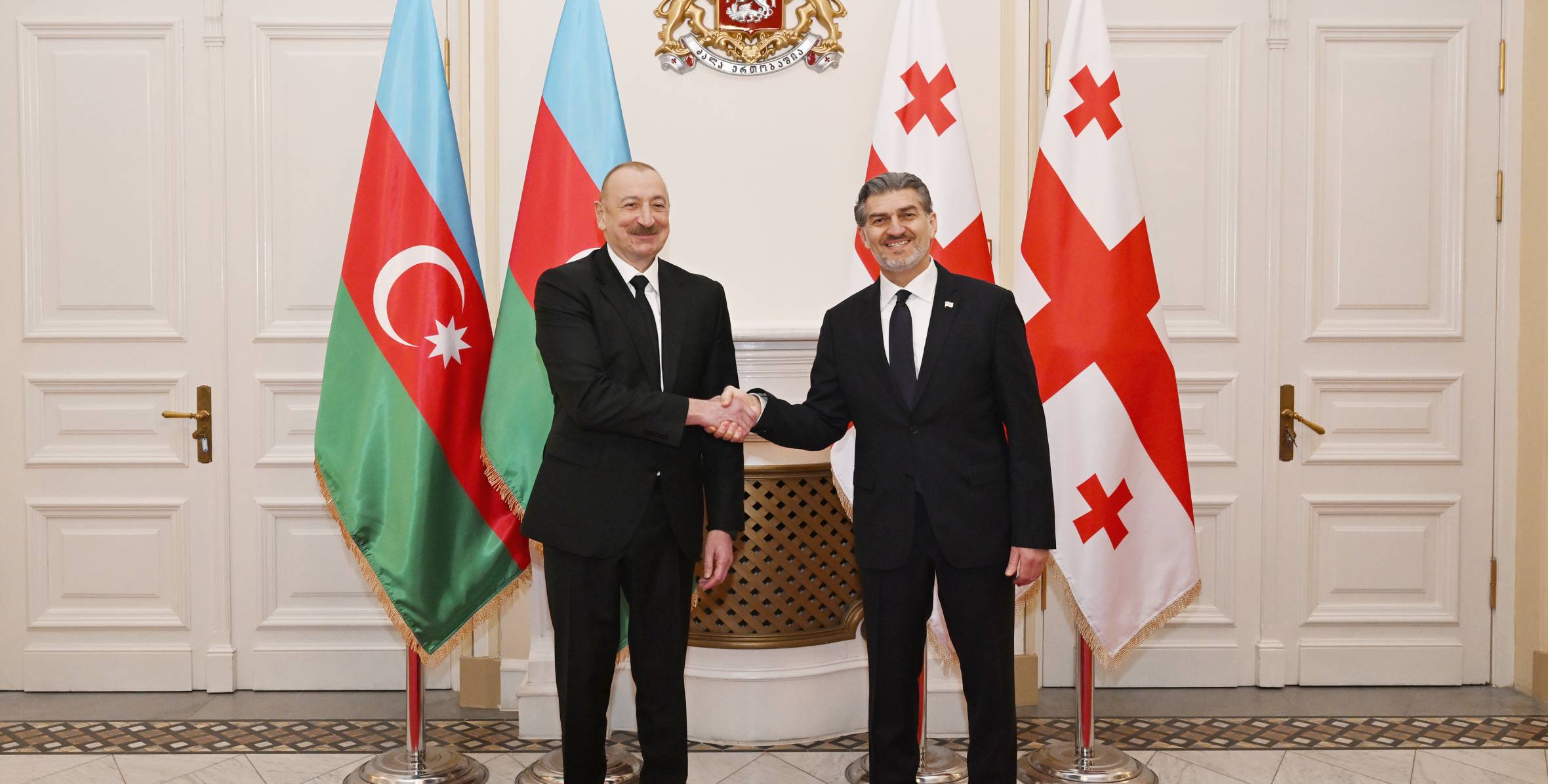 Ilham Aliyev held one-on-one meeting with President of Georgia Mikheil Kavelashvili
