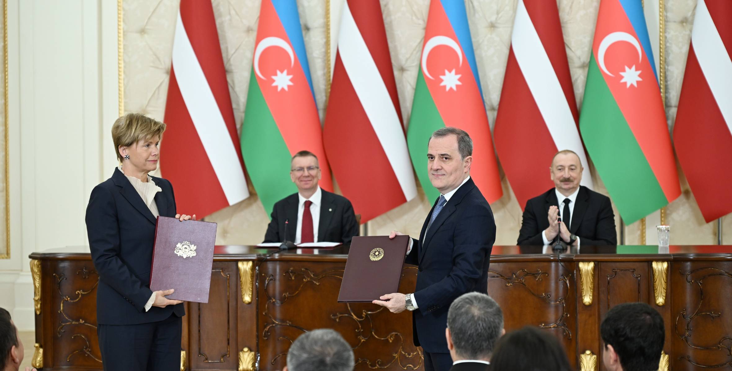 Azerbaijan–Latvia documents exchanged