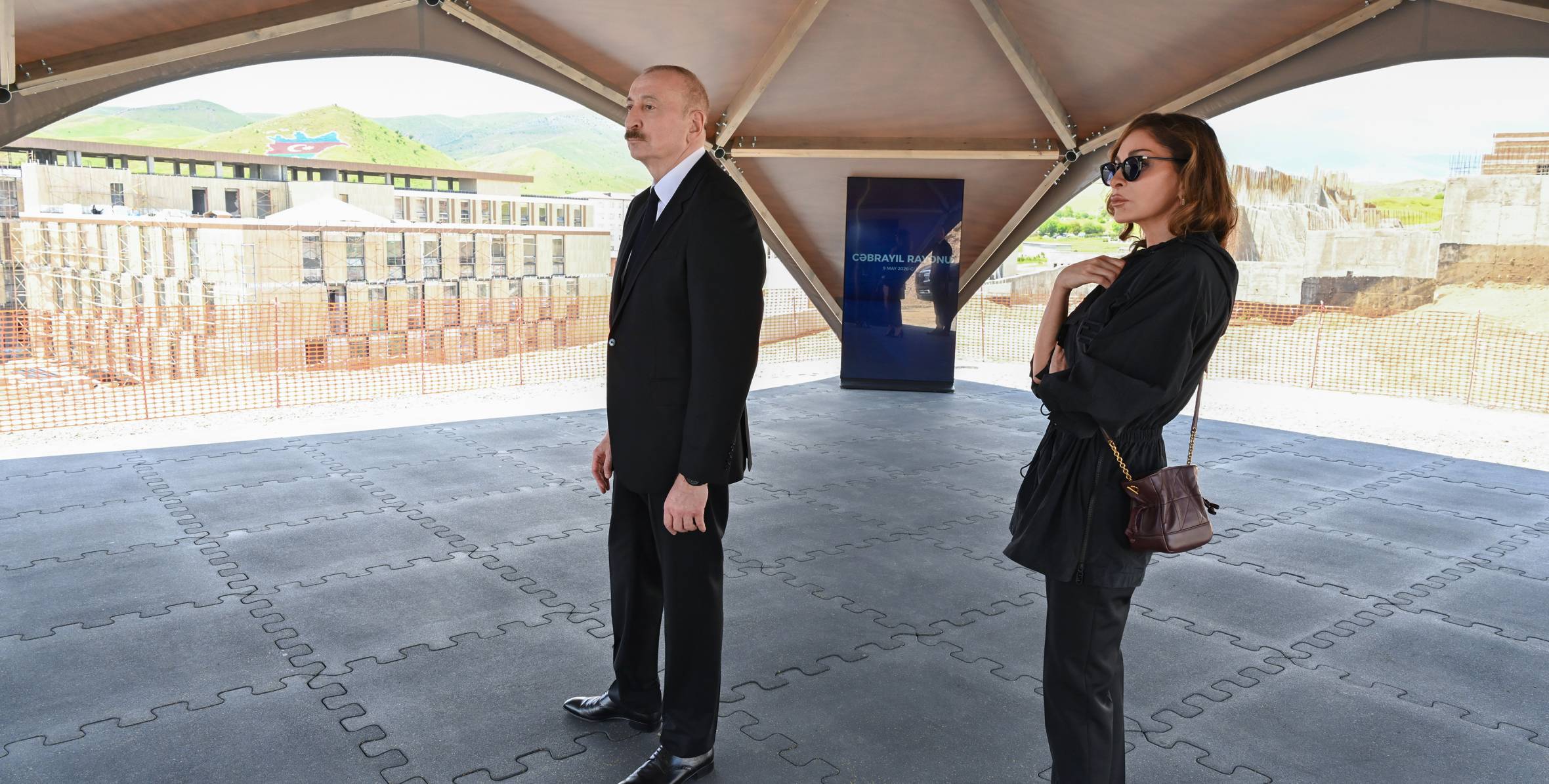 Ilham Aliyev and First Lady Mehriban Aliyeva inspected construction of Jabrayil District Central Hospital