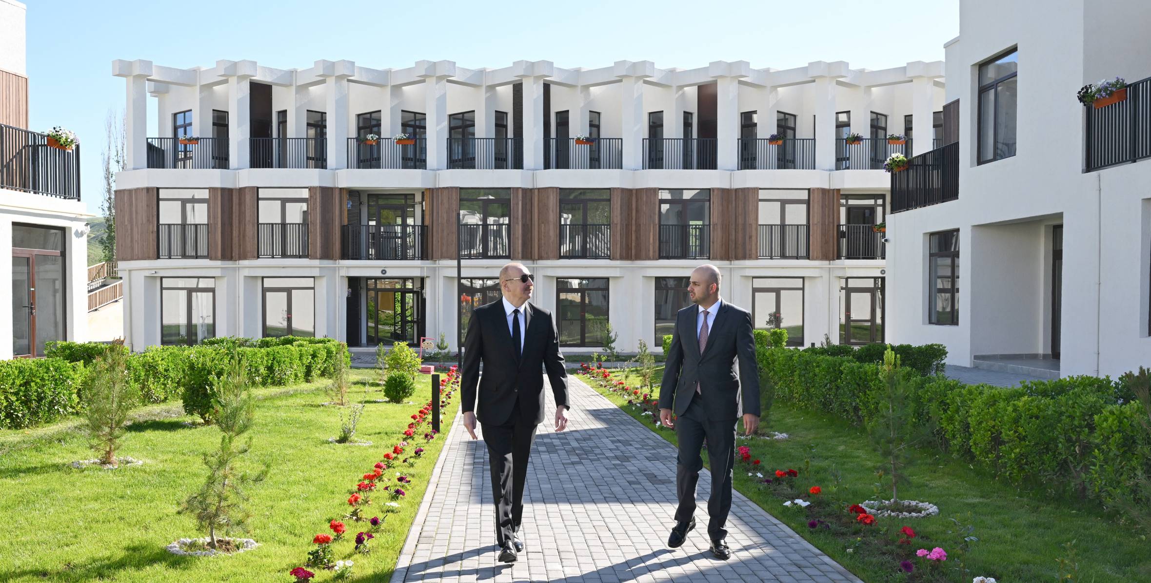 Ilham Aliyev attended the inauguration of the first residential complex in the city of Zangilan, consisting of 104 apartments