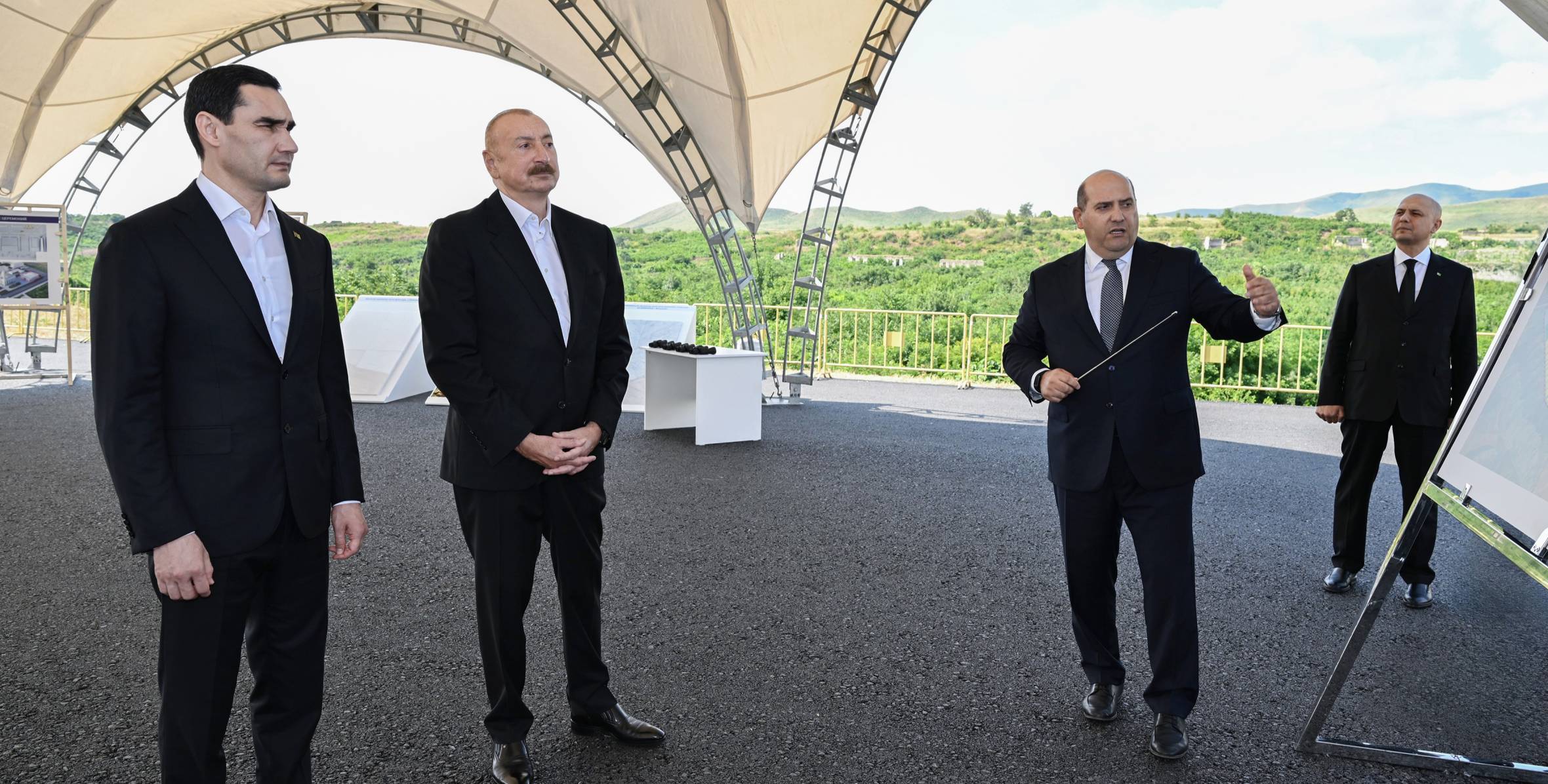 Presidents of Azerbaijan and Turkmenistan visited destroyed sites in Fuzuli city