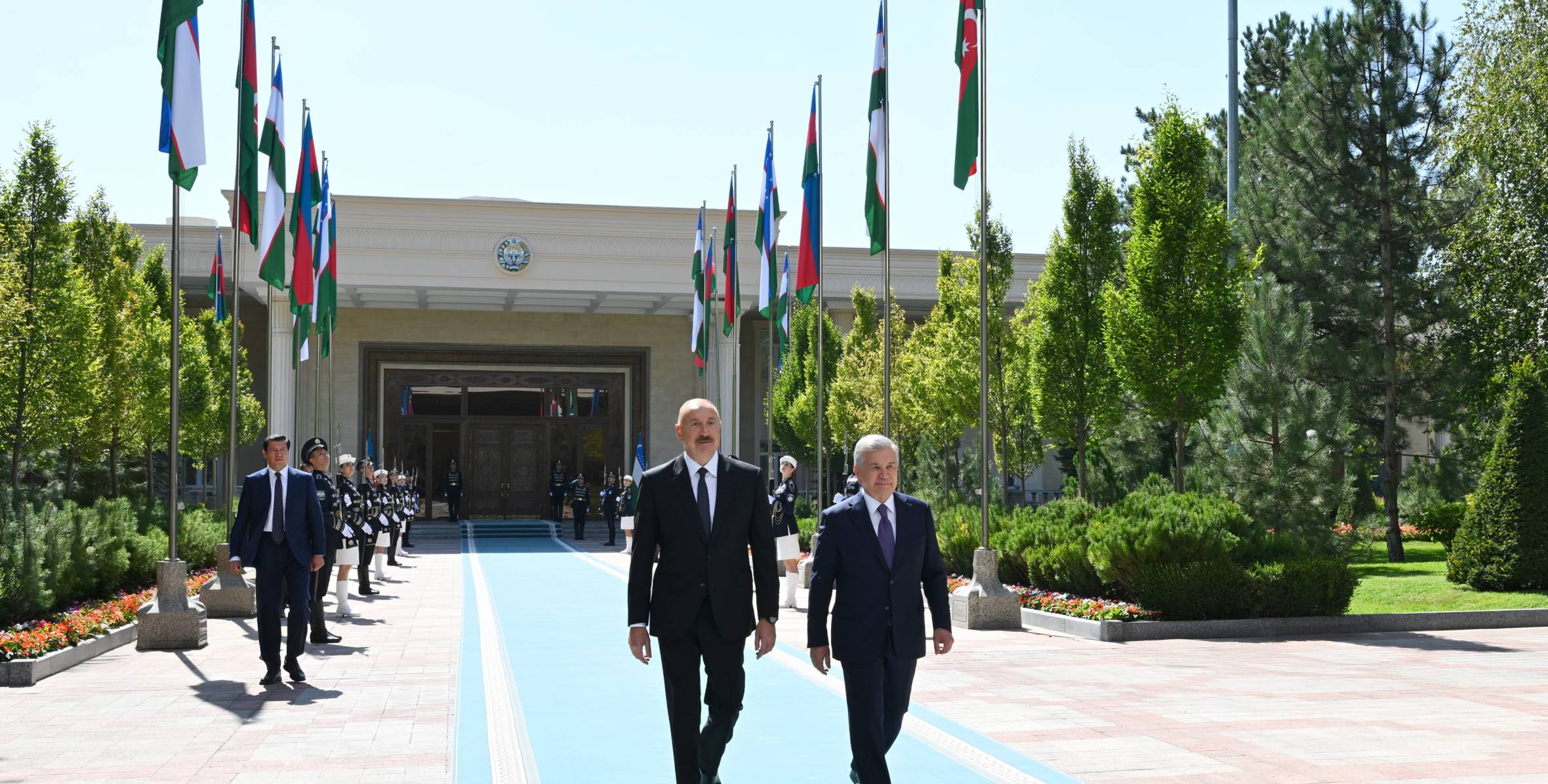 Daşkənddə Prezident İlham Əliyevin rəsmi qarşılanma mərasimi olub