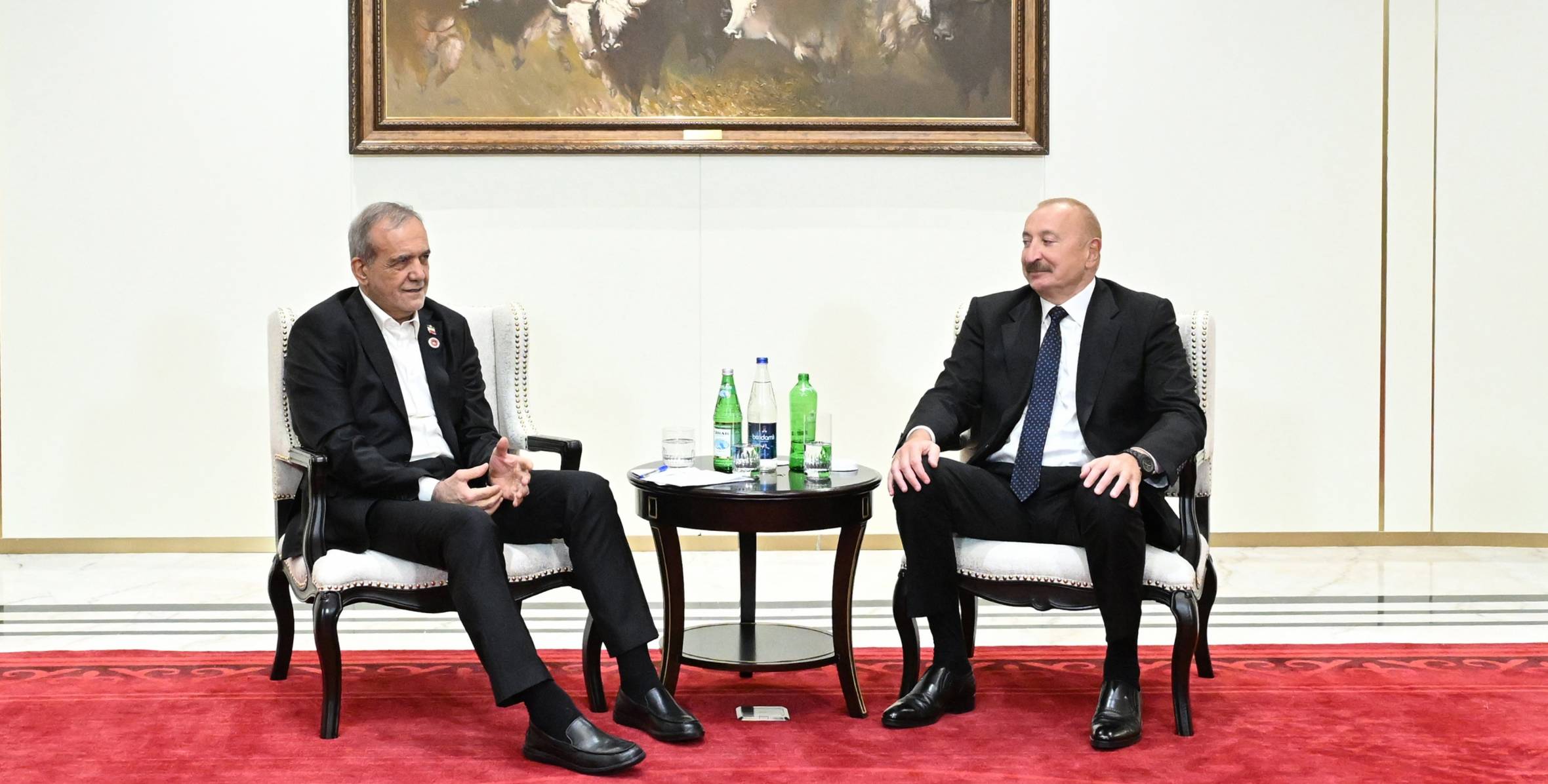 Bişkekdə Azərbaycan və İran prezidentlərinin görüşü olub
