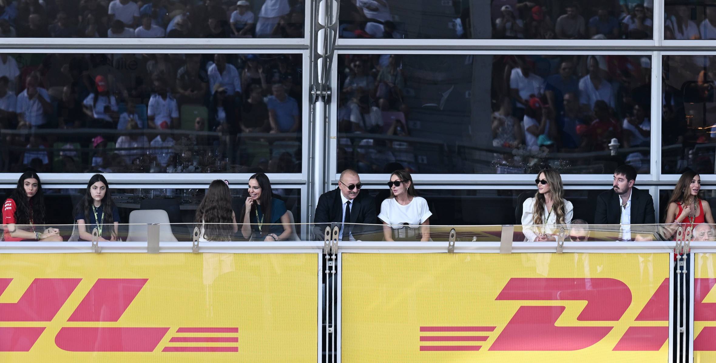 Ilham Aliyev and First Lady Mehriban Aliyeva watched main race of Formula 1 Azerbaijan Grand Prix
