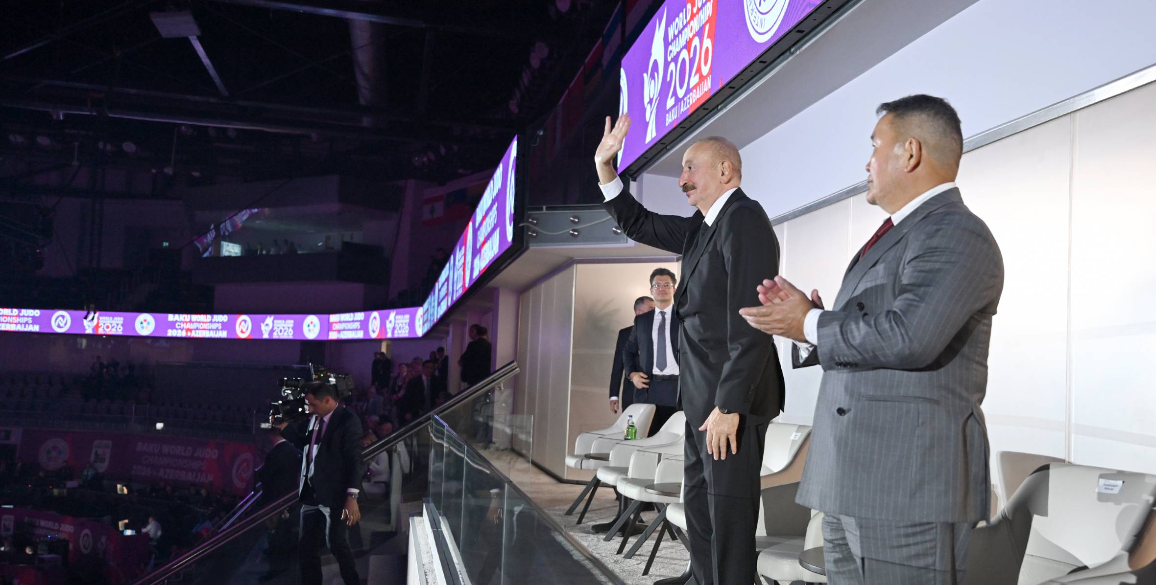 İlham Əliyev cüdo üzrə dünya çempionatının açılış mərasimini izləyib