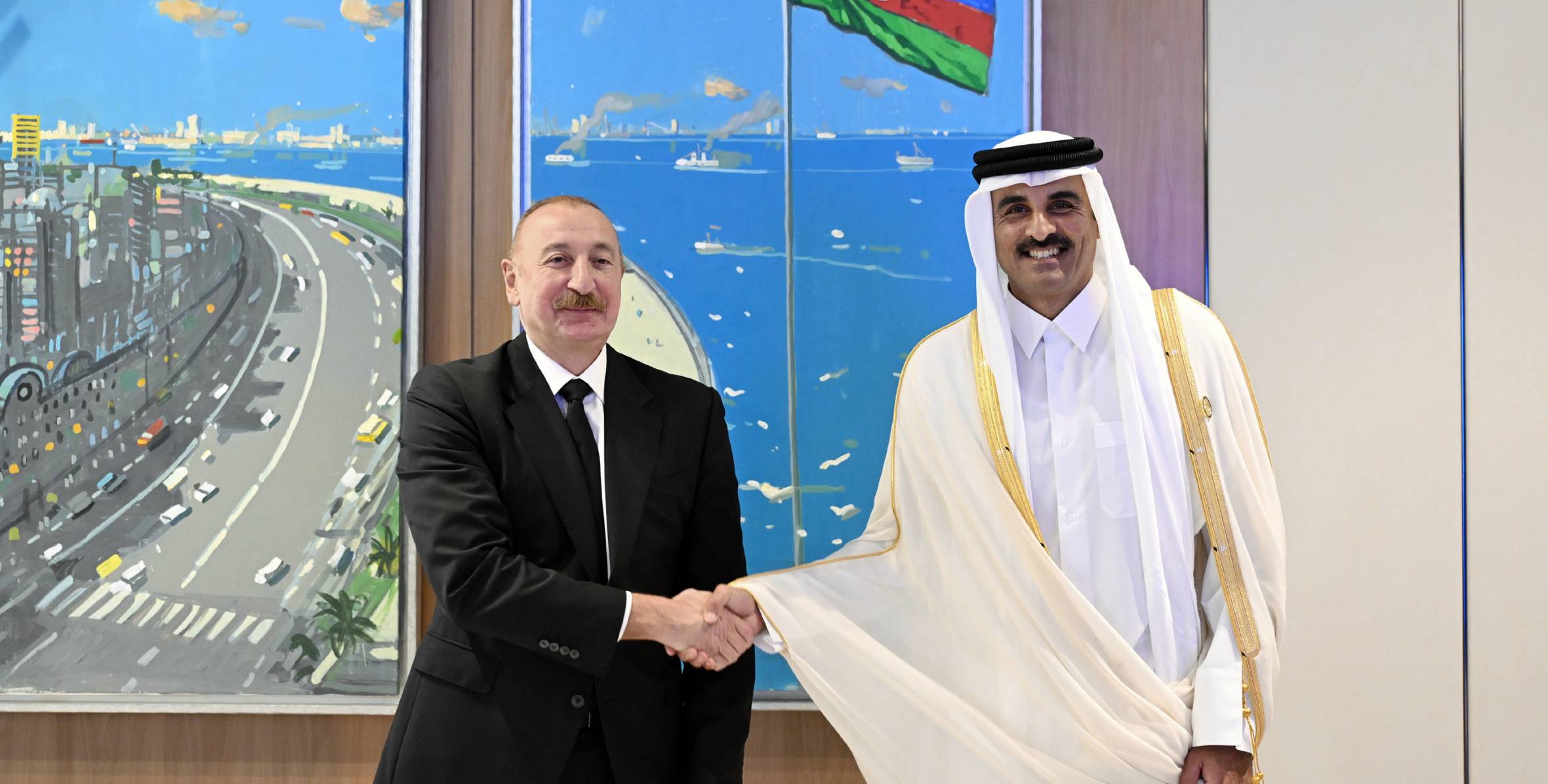 Ilham Aliyev met with Amir of the State of Qatar