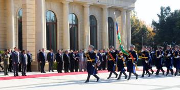 Official welcoming ceremony of Iranian President Mahmoud Ahmadinejad