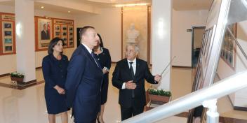 Ilham Aliyev attended the opening of a new building of the Zardab District branch of the “Yeni Azerbaijan Party”