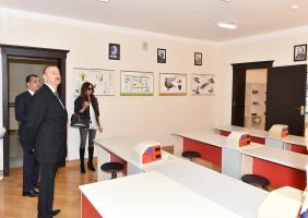 Ilham Aliyev attended the opening of a new block of secondary school No. 4 in Ganja