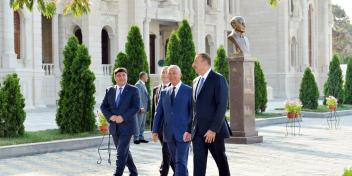 Ilham Aliyev attended the opening of a local history museum in Khachmaz