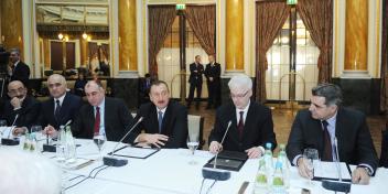 Presidents of Azerbaijan and Croatia held a meeting with business people