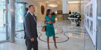 Ilham Aliyev inspected “Respublika Hotel” after its complete overhaul