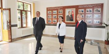 Ilham Aliyev reviewed a School and Lyceum Complex under Baku Slavic University after major repair and reconstruction