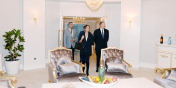 Ilham Aliyev reviewed the conditions created at a new block of Naftalan Hotel by Rixos