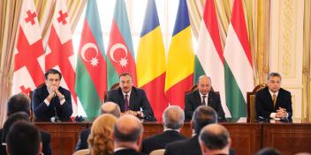 Speech by President IIham Aliyev at the joint press conference of the Romanian, Georgian, and Hungarian state and government leaders