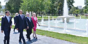 Ilham Aliyev arrived in Gabala District