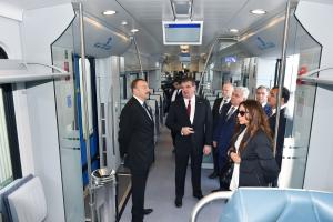 Ilham Aliyev attended a ceremony to lay the foundation of Stadler Ganja Carriage Factory