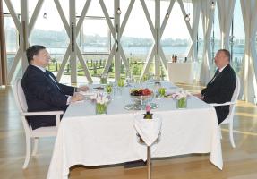 Ilham Aliyev and President of the European Commission Jose Manuel Barroso had a dinner together