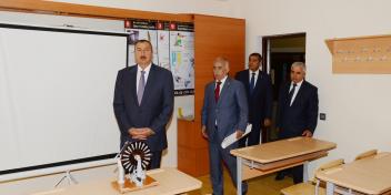 Ilham Aliyev attended the opening of a new building of secondary school No 85 named after R. Abdinov