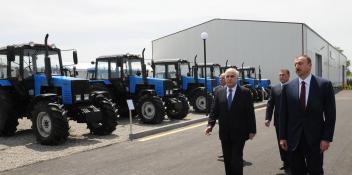 Ilham Aliyev attended the opening of the Saatli “Agroservice” branch of the “Agroleasing” Open Joint-Stock Company