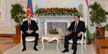 Ilham Aliyev and President of Tajikistan Emomali Rahmon held a one-on-one meeting