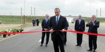 Ilham Aliyev attended the opening of the Ranjbar-Gubali Baloglan-“Pir Huseyn” preaching house road