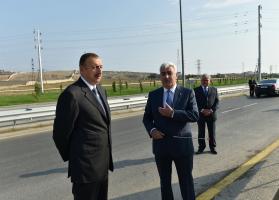 Ilham Aliyev arrived in Pirallahi district