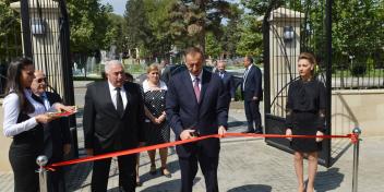 Ilham Aliyev attended the opening of an 80-seat Children's Academy for the Shamkir branch of Baku Oxford School