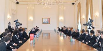 Ilham Aliyev received representatives of the Spanish football club “Atletico” (Madrid)