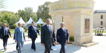 Ilham Aliyev arrived in Kurdamir District