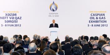 Ilham Aliyev attended the opening in Baku of the 19th International Exhibition and Conference “Caspian Oil and Gas: Refining and Petrochemicals – 2012”