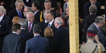 Ilham Aliyev watched the official parade, dedicated to the 150th anniversary of Unification of Italy and the 65th anniversary of the Republic of Italy