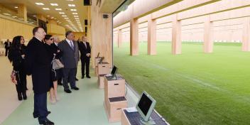 Ilham Aliyev attended the opening of the Baku Shooting Center