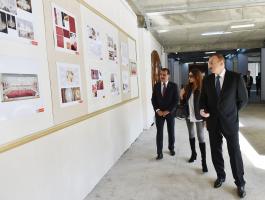 Ilham Aliyev reviewed the progress of construction at Ganja State Philharmonic