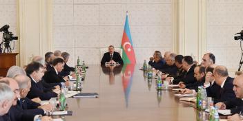 Ilham Aliyev chaired the meeting of the Cabinet of Ministers dedicated to the results of socioeconomic development in the first quarter of 2015 and objectives for the future