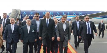 Ilham Aliyev arrived in the Islamic Republic of Iran on official visit