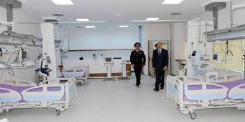 Ilham Aliyev attended the opening of a military hospital of the Ministry of National Security