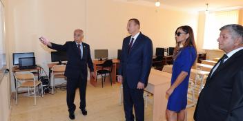 Ilham Aliyev examined progress of reconstruction at secondary school No 92 in Gala settlement