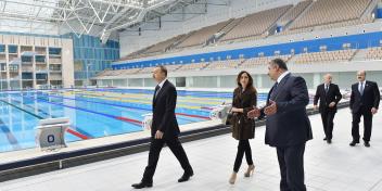 Ilham Aliyev inaugurated the Aquatic Palace in Baku