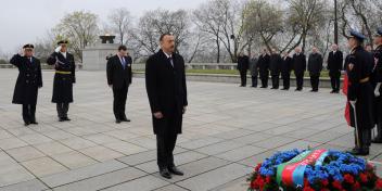 Ilham Aliyev visited the Vitkov National Memorial in Prague