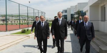 Ilham Aliyev reviewed the Shamakhi Olympic Center after reconstruction