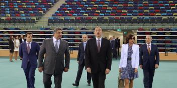 Ilham Aliyev attended the opening ceremony of the National Gymnastics Arena in Baku