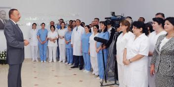 Speech by Ilham Aliyev at the opening of the Shabran Central District Hospital