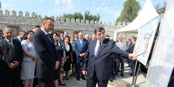 Ilham Aliyev attended a ceremony to mark the supply of drinking water to Ismayilli city