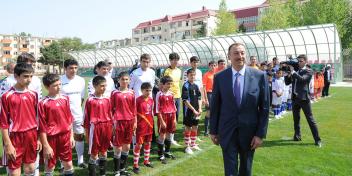 Visit of Ilham Aliyev to Sumgayit